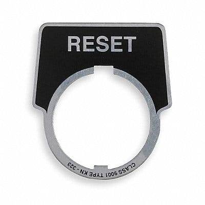 Legend Plate Reset White/Black