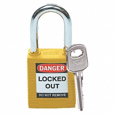 D1949 Lockout Padlock KD Yellow 1-3/4 H