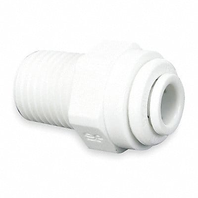 Male Connector 1/4 x1/4 Wh PK10