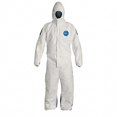 G7262 Coveralls XL Blue/Wht Tyvek 400 D PK25