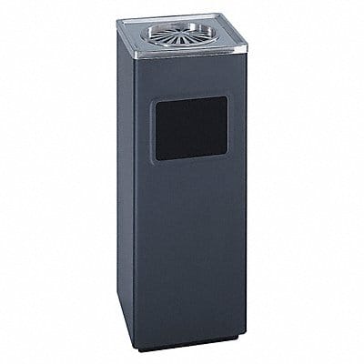 Wastebasket Square 3 gal Black