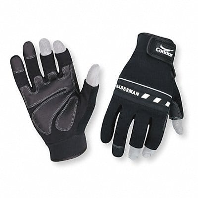 Mechanics Gloves 3-Finger Black 2XL PR