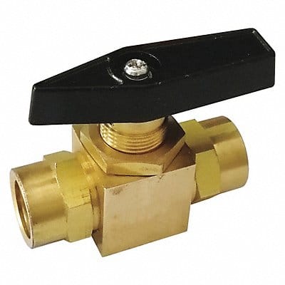 Brass Ball Valve Inline FNPT 3/8