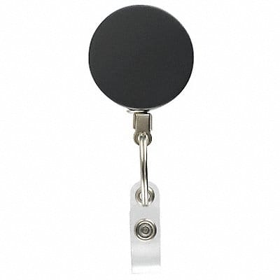 Retractable Reel w Clamp Silver