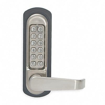 D0001 Push Button Lock Passage Satin Stainless