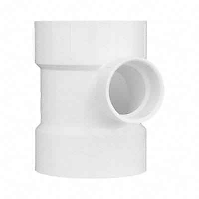 Sanitary Reducing Tee PVC 4 x 4 x 2 in