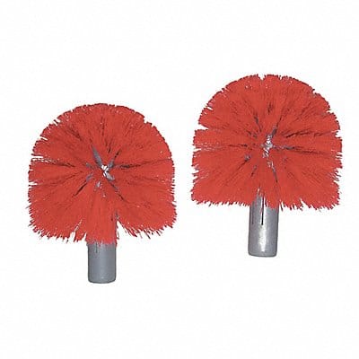 Replacement Brush Heads 2 in L Red PK2