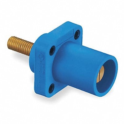 Recpt Blue Male Double Set Screw 400 A