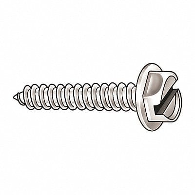 Metal Screw Hex #8 1 In L PK100