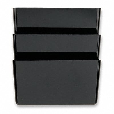 Wall Pocket Letter Black 7 In H EA1