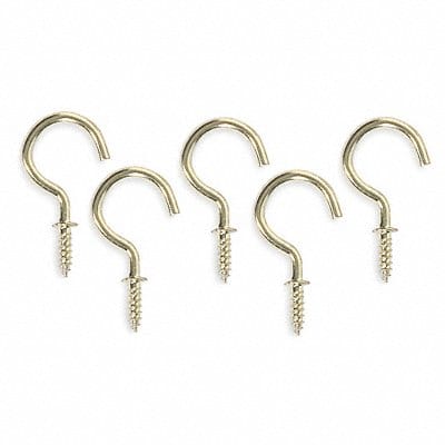 Single Point Hook Brass Length 1 In PK20