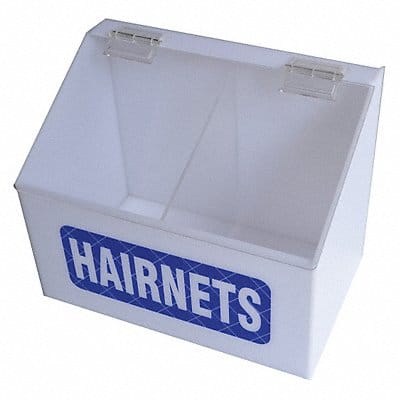 Hairnet Dispenser White/Blue Acrylic