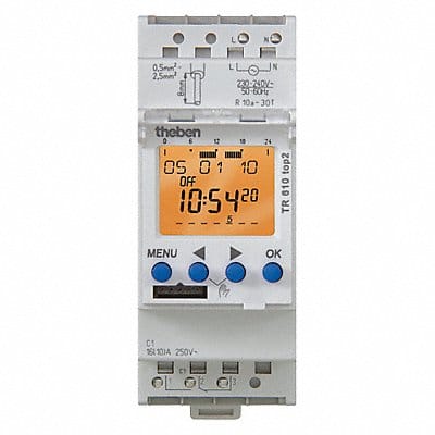 Electr. Timer Din Rail 24Hr/7D 1 Chn.