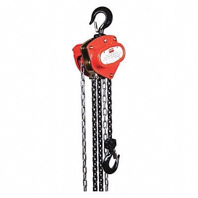 Manual Chain Hoist 2000 lb Lift 10 ft.