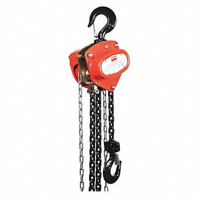 Manual Chain Hoist 4000 lb Lift 10 ft.