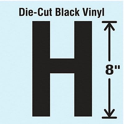 K8341 Die Cut Letter Label H