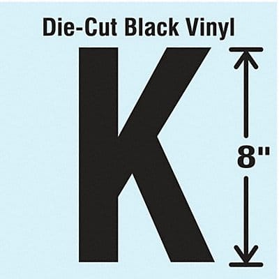 K8341 Die Cut Letter Label K