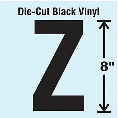 K8341 Die Cut Letter Label Z