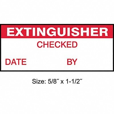 Inspection Label ENG Maintenance PK350