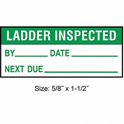 Inspection Label ENG Maintenance PK350