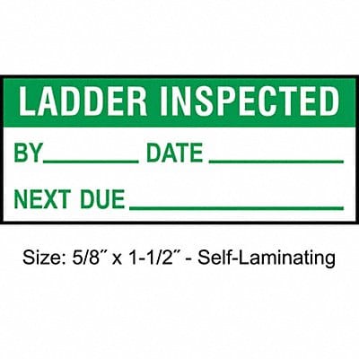 Inspection Label ENG Maintenance PK350