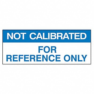 Calibration Label ENG Blue/White PK350