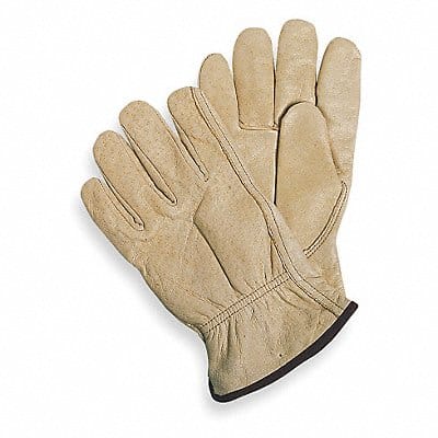 D1596 Leather Gloves Beige M PR