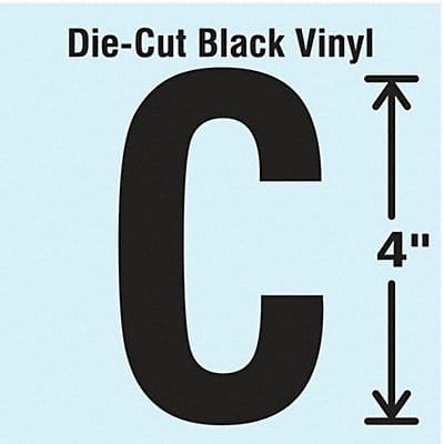 Die Cut Letter Label C 10 Cards PK10