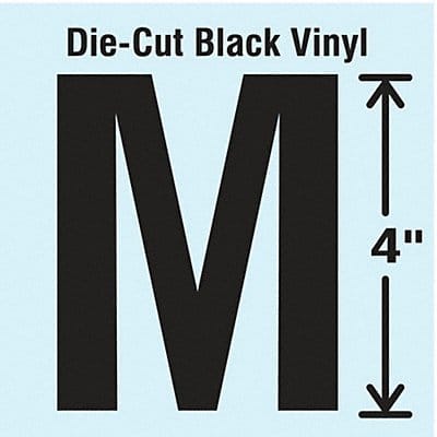 Die Cut Letter Label M 10 Cards PK10