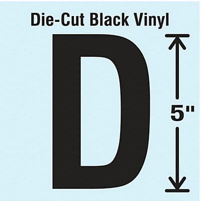 Die Cut Letter Label D 10 Cards PK10