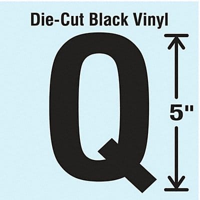 Die Cut Letter Label Q 10 Cards PK10