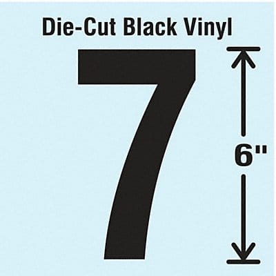 K8343 Die Cut Number Label 7