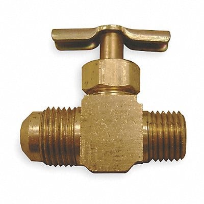 Needle Valve Straight Brass 1/8 x 1/4In