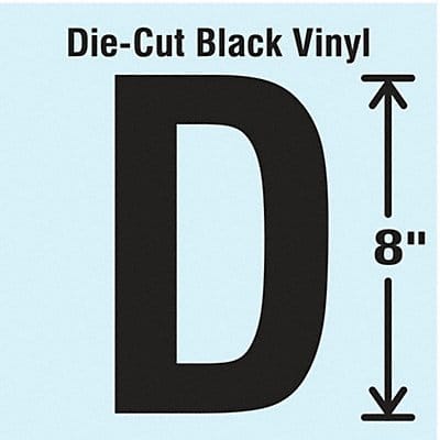 K8341 Die Cut Letter Label D