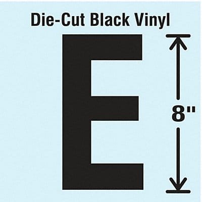 K8341 Die Cut Letter Label E