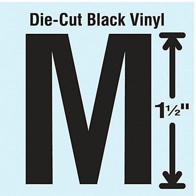 Die Cut Letter Label M 10 Cards PK10