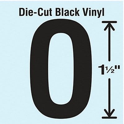 Die Cut Letter Label O 10 Cards PK10