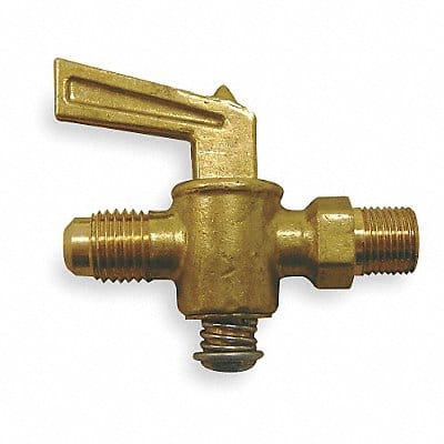 Ground Plug Valve 45 Deg 1/8 In Brass