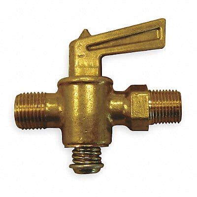 Ground Plug Valve 1/8 In 30 PSI Brass