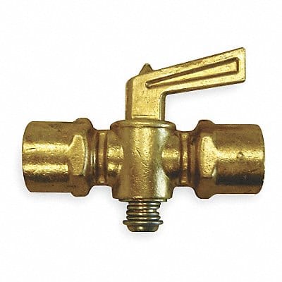 Ground Plug Valve 1/8 In 30 PSI Brass