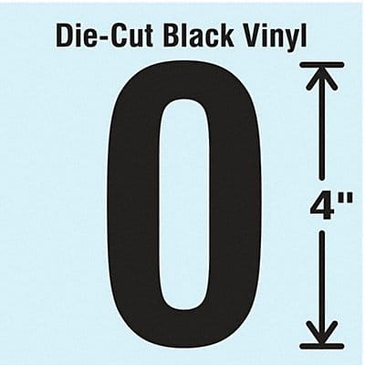 K8352 Die Cut Number Label 0 10 Cards PK10