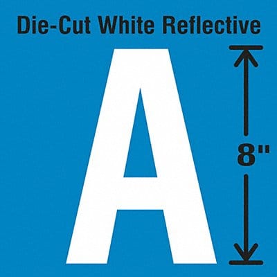 Die-Cut Reflective Letter Label A