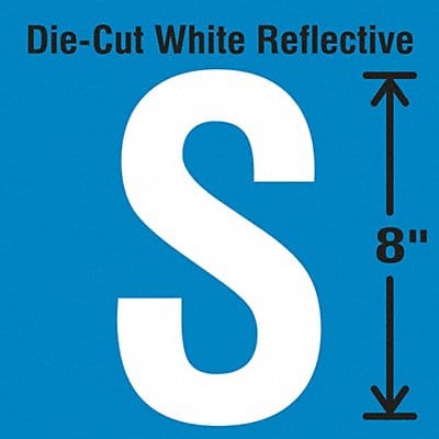 Die-Cut Reflective Letter Label S