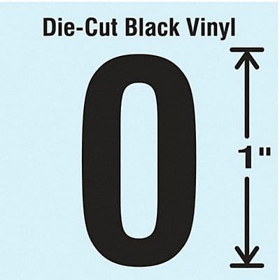 Die Cut Number Label 0 10 Cards PK10