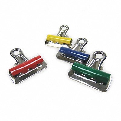 Bulldog Clip 1 1/4in W Asrt PK12