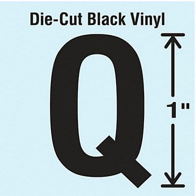 K8338 Die Cut Letter Label Q 10 Cards PK10