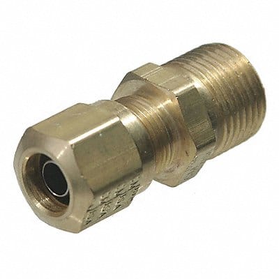 Male Connector Compression Brass 1In