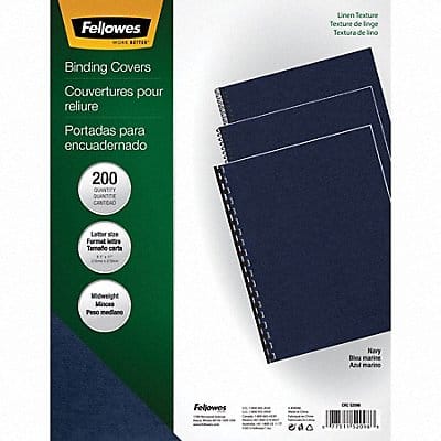 Binding Cover Navy 8-1/2x11 in PK200