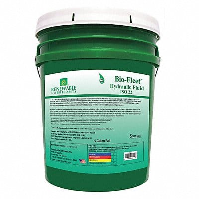 Hydraulic Oil Pail Yellow 5 gal