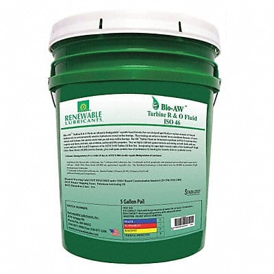 Hydraulic Oil Pail Yellow 5 gal